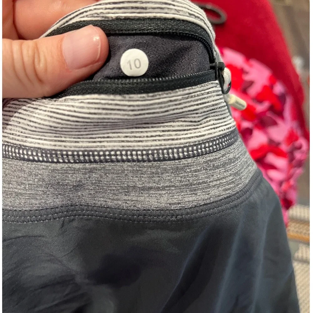 Lululemon Gray Run Energy Athletic Skort Size 10 Sporty Athleisure Workout
